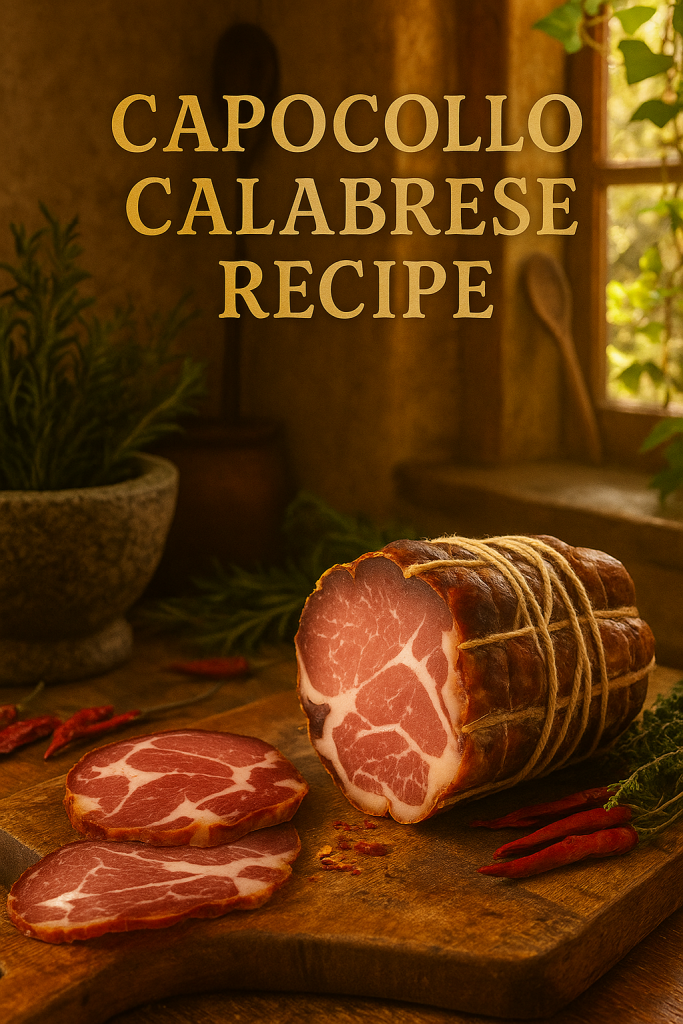 CAPOCOLLO CALABRESE: A Traditional Calabrian Recipe for Cured Pork ...